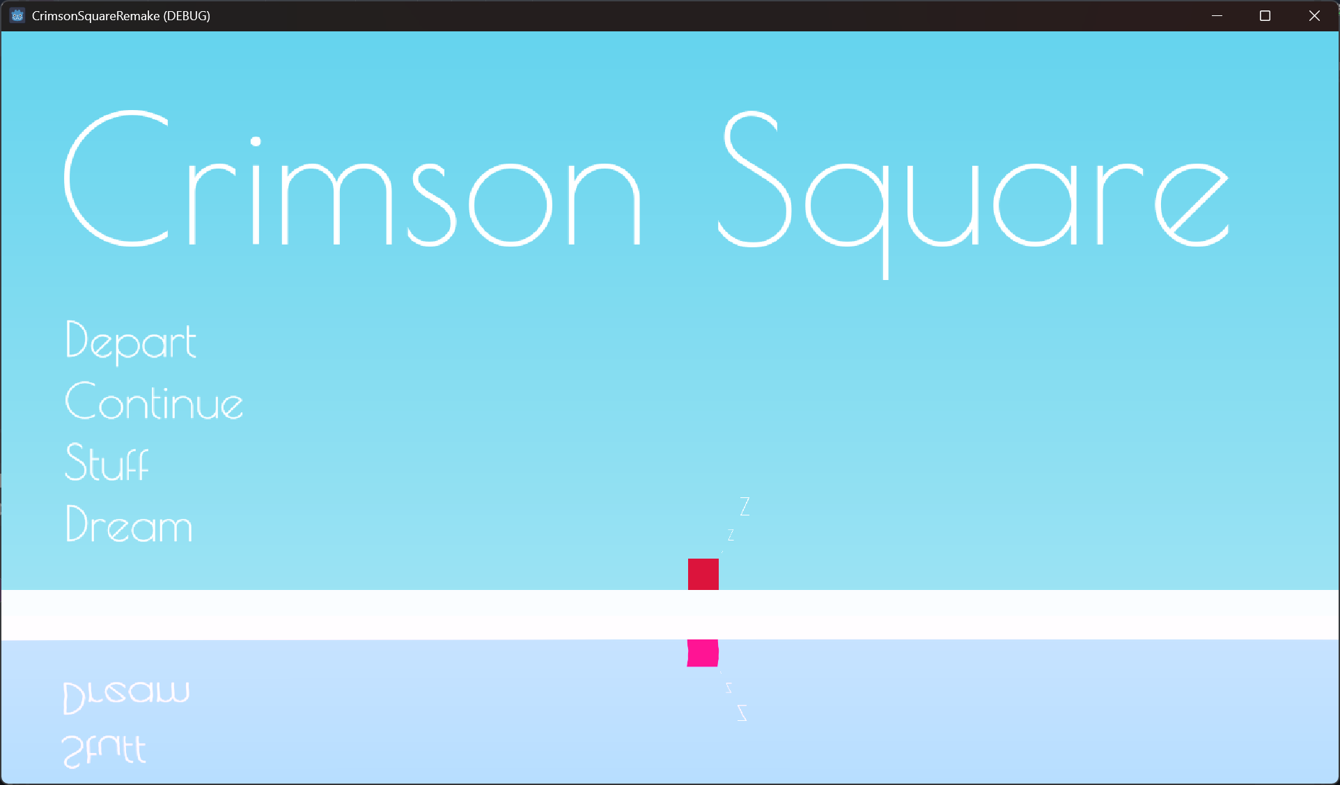 Crimson Square Main Menu